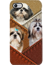 Load image into Gallery viewer, Three Cute Shih Tzu In Bag Gift For Dog Lovers Phone case
