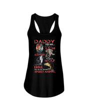 Load image into Gallery viewer, Daddy You Are As Strong As Lion Trending Gift For Animal Lovers Ladies Flowy Tank
