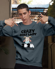 Load image into Gallery viewer, Crazy Goat Lady 2020 Quarantined Gift For Goat Lovers Sweatshirt
