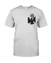 Load image into Gallery viewer, Cockapoo In Your Front Pocket - Cockapoo Lovers Gift Guys Tee
