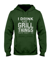 Load image into Gallery viewer, Black Phone Case I Drink And I Grill Things That What I Do Custom Hoodie
