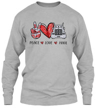 Load image into Gallery viewer, Peace Love Haul Trending Gift For Friends Unisex Long Sleeve
