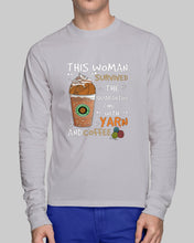 Load image into Gallery viewer, The Quarantine Time With Yarn And Coffee Gift For Women Unisex Long Sleeve
