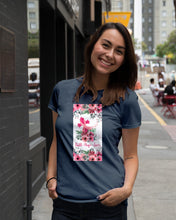 Load image into Gallery viewer, Lovely Phone Case With Pink Flowers Faith Hope Love Gift For Cancer Patients Ladies Tee
