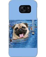 Load image into Gallery viewer, baby Pug In Denim Pocket Gift For Dog Lovers Phone case
