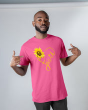 Load image into Gallery viewer, Black Phone Case Sunflower Faith Gift For Christians Guys Tee
