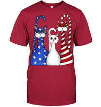 Load image into Gallery viewer, Cat Happy America  Independence's Day Special Custom Design Guys Tee
