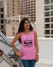 Load image into Gallery viewer, I'm Not Angry I'm Finnish I Smile From The Inside Trending Ladies Flowy Tank
