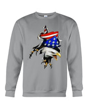 Load image into Gallery viewer, Eagle Giant Scratch USA Flag Gift For Women Sweatshirt
