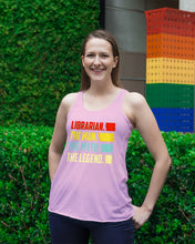 Load image into Gallery viewer, Vintage Funny Librarian The Man The Myth The Legend Gift For Friends Ladies Flowy Tank
