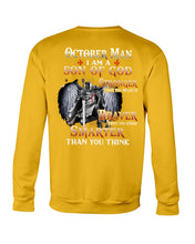 Load image into Gallery viewer, October Man Son Of God Birthday Meaningful Gift For Men Sweatshirt
