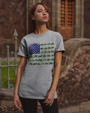 Load image into Gallery viewer, Trucker Farmer America Flag  Unique Custom Design Guys Tee
