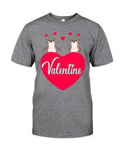 Load image into Gallery viewer, Couple Otter Valentine's Day Gift For Otter Lovers Guys Tee
