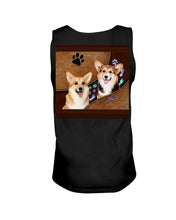 Load image into Gallery viewer, Corgi Paws Pattern Dog Mom Custom Name Gift For Manada Unisex Tank Top
