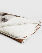 Load image into Gallery viewer, Three Cute Shih Tzu In Bag Gift For Dog Lovers Sherpa Blanket
