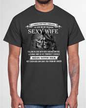 Load image into Gallery viewer, Shes Stubborn Messy And A Brat At Times Black Gift For Husband Guys Tee
