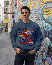 Load image into Gallery viewer, Horse Made In The America Red Car Gift For Horse Lovers Sweatshirt
