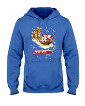 Load image into Gallery viewer, Baseball Xmas Sleigh Loading Gift For Baseball Lovers Hoodie
