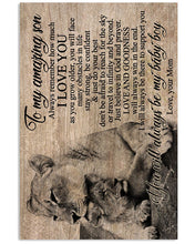 Load image into Gallery viewer, Gift For  Son You'll Always Be My Baby Boy  Custom Design Vertical Poster
