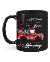 Load image into Gallery viewer, All I Need Are Love And Hockey Gift For Hockey Players Mug
