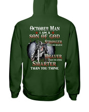 Load image into Gallery viewer, October Man Son Of God Birthday Meaningful Gift For Men Hoodie
