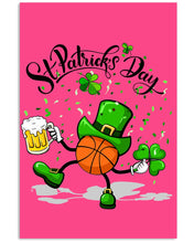 Load image into Gallery viewer, Basketball Saint Patrick's Day Gift For Basketball Lovers Vertical Poster
