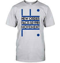 Load image into Gallery viewer, New Order Facd 501981 Movement Simple Unique Custom Design Guys Tee
