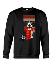 Load image into Gallery viewer, Santa Border Collie In Stock Gift For Dog Lovers Sweatshirt
