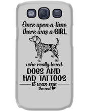 Load image into Gallery viewer, A Girl Who Really Loved Dogs and Had Tattoos Trending Phone case
