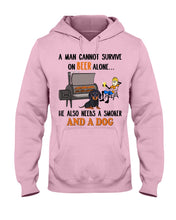 Load image into Gallery viewer, A Man Loves Beer And Dachshund Gift For Dog Lovers Hoodie
