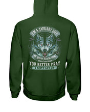Load image into Gallery viewer, Wolf I'm A January Guy If You Pick Me Birthday Gift Hoodie
