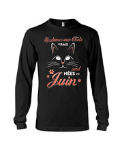 Load image into Gallery viewer, Lé Dames Aux Thats Vrais Sont Nées En   Juin For Birthday Gift Unisex Long Sleeve
