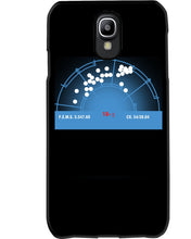 Load image into Gallery viewer, Pinpoint The Location In The Space Blue Phone case
