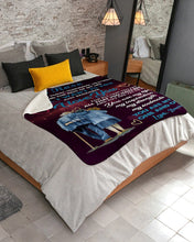 Load image into Gallery viewer, Custom Name Husband David Gift For Wife rose All I Want Is You Sherpa Blanket
