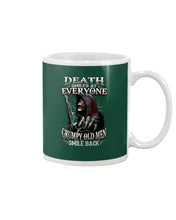 Load image into Gallery viewer, Death Smiles At Everyone Grumpy Old Men Smile Back Gift For Men Mug
