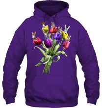 Load image into Gallery viewer, Vintage Funny Donkey With Tulip Trending For Donkey Lovers Hoodie
