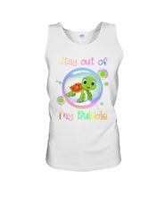 Load image into Gallery viewer, Vintage Funny Stay Out Of My Bubble Gift For Turtle Lovers Unisex Tank Top
