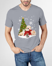 Load image into Gallery viewer, Funny Golden Retrievers Sleep In Red Boots Gift For Dog Lovers Guys V-Neck
