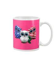 Load image into Gallery viewer, Lovely Phone Case Three Owl With US Flag Gift For Owl Lovers Mug
