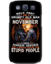 Load image into Gallery viewer, Walk Away I Am A Grumpy Old Man Who Was Born In November Birthday Gift Phone case
