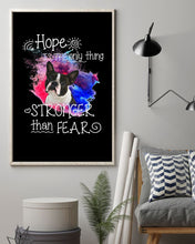 Load image into Gallery viewer, ln Boston Terrier Hope Is The Only Thing Gift For Dog Lovers Vertical Poster
