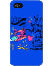 Load image into Gallery viewer, She Works Willingly With Her Hands Gift For Sew Lovers Phone case
