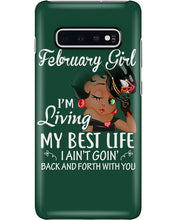Load image into Gallery viewer, Betty Boop February Girl Living My Best Life Birthday Meaningful Gift Phone case
