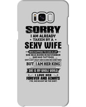 Load image into Gallery viewer, Gift For Husband Taken By A November Sexy Wife Who Happens To Cuss A Lot Phone case
