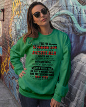 Load image into Gallery viewer, A Stubborn Son Of A Freaking Awesome Mom I Love Her Gift For Mama Sweatshirt
