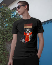 Load image into Gallery viewer, Santa Border Collie In Stock Gift For Dog Lovers Guys Tee
