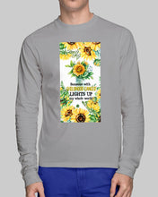 Load image into Gallery viewer, Someone With Childhood Cancer Lights Up My Whole World Trending Unisex Long Sleeve
