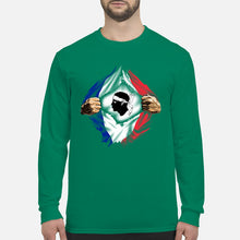 Load image into Gallery viewer, Corse Super Hero Flag Patriot Gift For Men Unisex Long Sleeve
