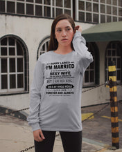 Load image into Gallery viewer, I'm Married To  March    Freaking Sexy Wife Trending For Birthday Gift Unisex Long Sleeve
