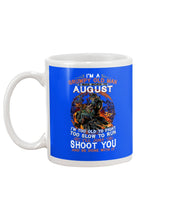 Load image into Gallery viewer, August Grumpy Old Man Will Just Shoot You For Birthday Gift Mug
